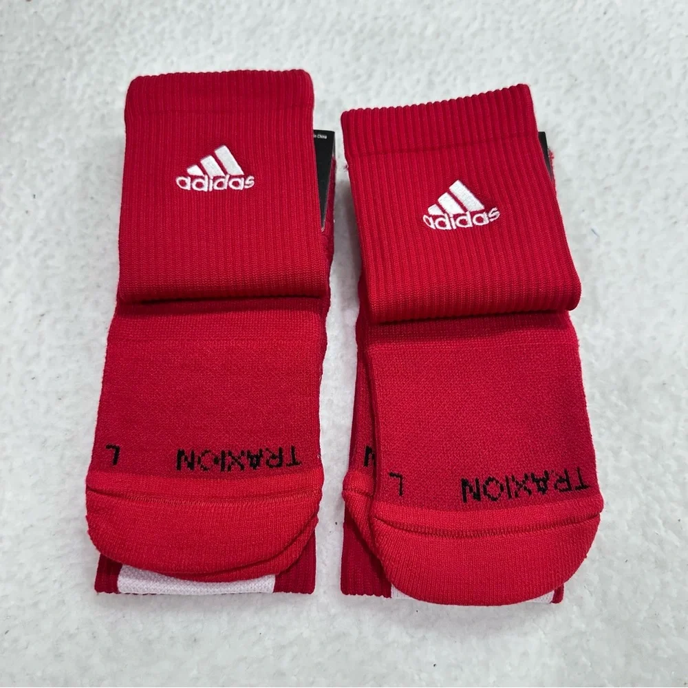 Red Adidas Socks
